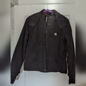 Carhartt For Women Black Weatherproof Breathable Work Jacket